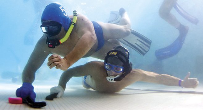 Underwater hockey, also known as Octopush - Image by Adam Lau