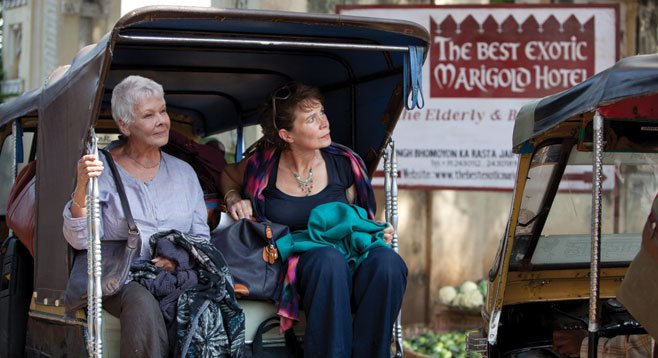 The Best Exotic Marigold Hotel houses seven stately Brits who mostly like each other, and we easily like them.