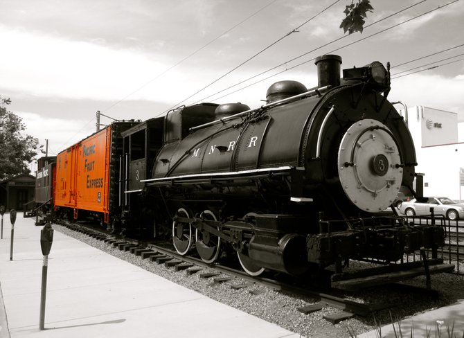 This is a restored steam engine on display at the Pacific Southwest Railway Museum.

-- La Mesa, CA