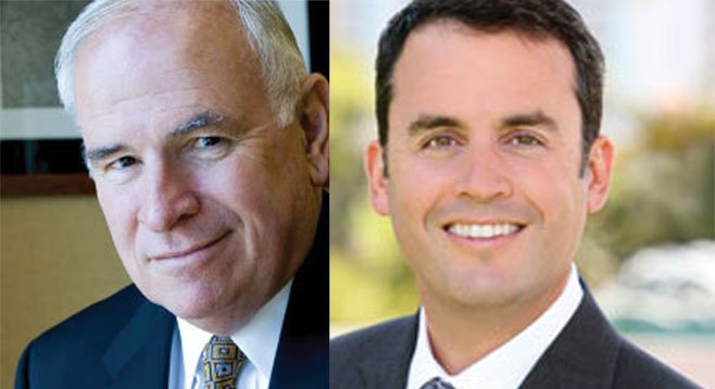 Superlobbyists Bob White and Craig Benedetto have been 
lobbying — and donating to — city councilmembers. 
Benedetto hosted a fundraiser for Todd Gloria.