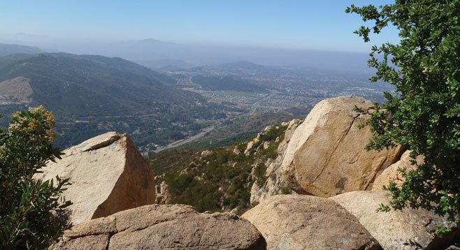 The 1983-foot Stanley Peak offers wide views of Escondido and beyond.