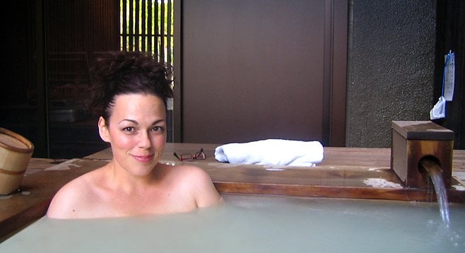 Me at a spa in Japan