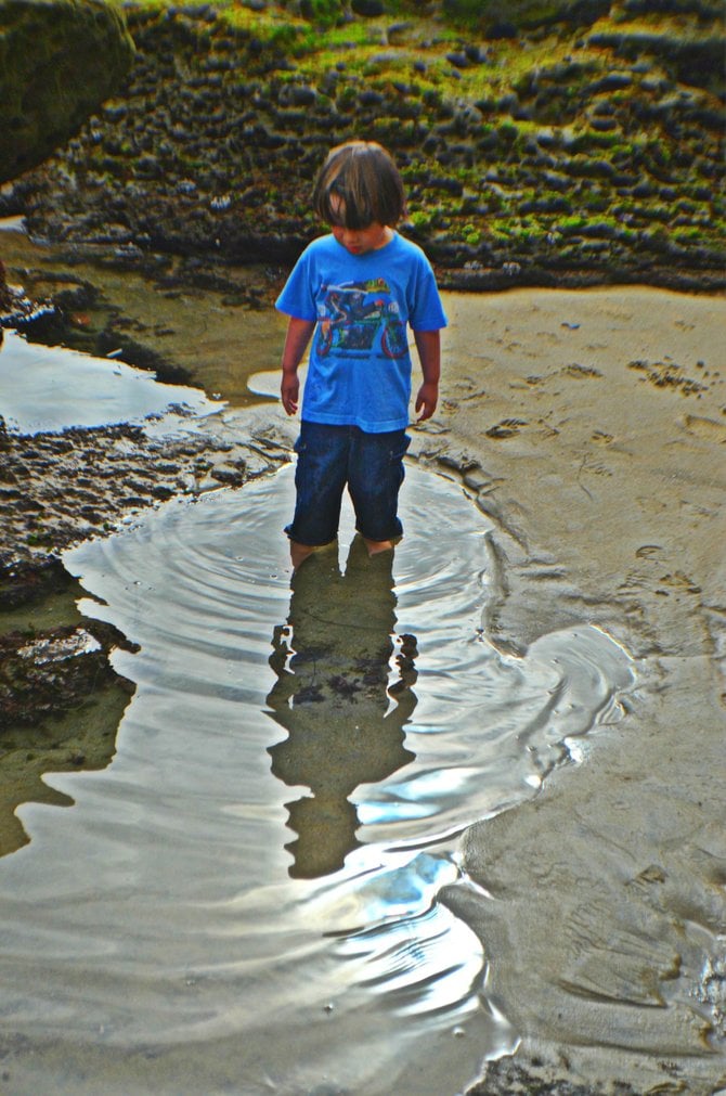 Reflection at Low Tide. OB