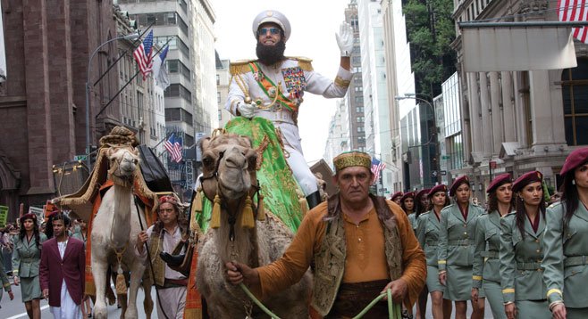In The Dictator, Sasha Baron Cohen has no real interest in the atrocities he is mocking.
