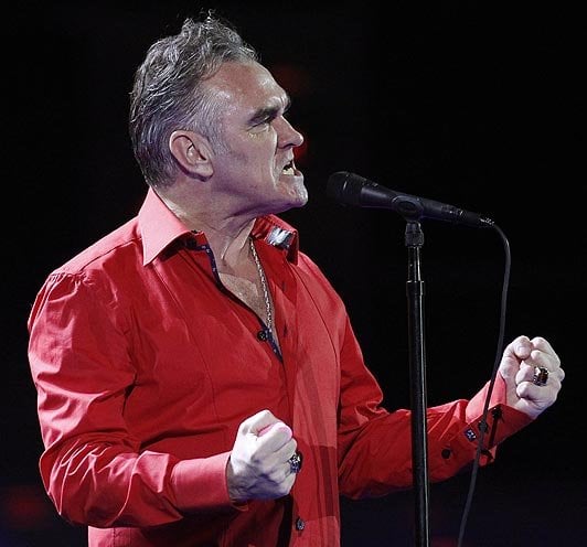 Alt-pop icon Morrissey takes the stage at the Valley View Casino Center Tuesday night.