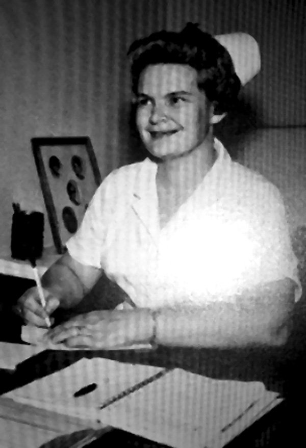 Nathan Fletcher’s maternal grandmother, 
Mrs. John Morgan, in 1967. She was director of health services at Riverside’s California Baptist College, a school 
that Nathan later attended.