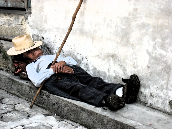 at rest in Antigua, Guatemala