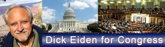 Dick Eiden is running for Congress in the 49th District against Darrell Issa. If you live between UCSD La Jolla and San Clemente, you are in his district. Vote June 5 for Dick Eiden for Congress and make a change