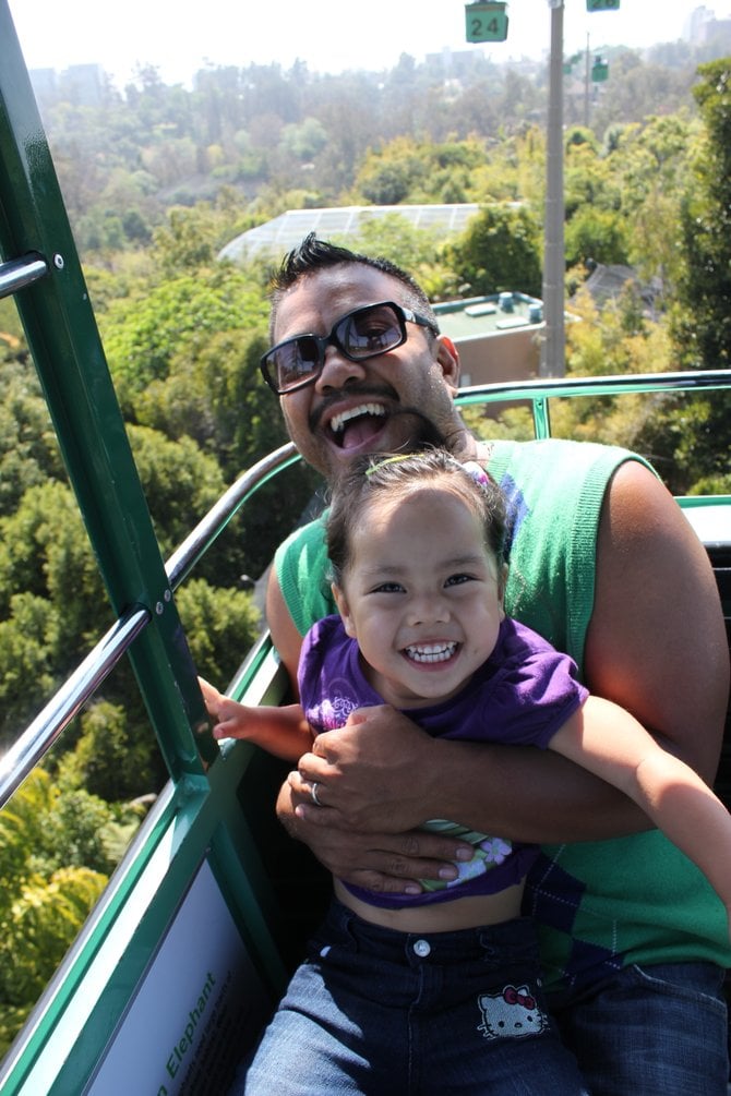 Our Daughter Gabriella really LOVES The world Famous San Diego ZOO! Here she is, her first time on the SkyFari and she was fearless!
