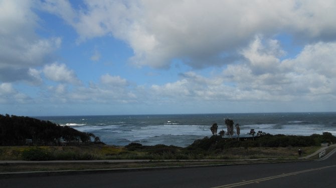 Scenic Sunset Cliffs in Ocean Beach.