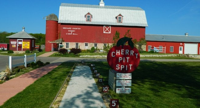 While in Door County, give the cherry-pit spitting world record a try. 