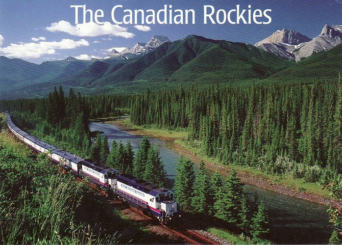 The Canadian Transcontinental Train trip is way up on the list