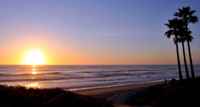 Del Mar Beach sunset