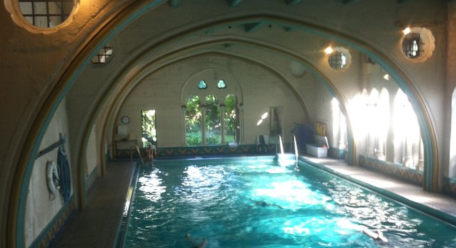 Not your typical hotel pool. One of the architectural highlights of the Berkeley City Club, designed in 1929.