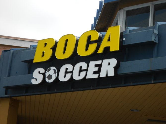 New soccer store in the Midway District.