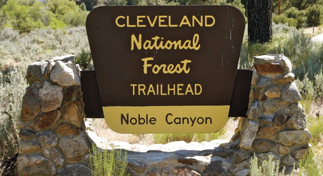 Noble Canyon trailhead