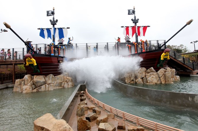 Pirates battle on the "high seas" at LEGOLAND's Water Park. Photo courtesy of LEGOLAND California Resorts.