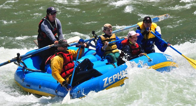 Class 3 rapids are six hours away from San Diego on the King's River. 