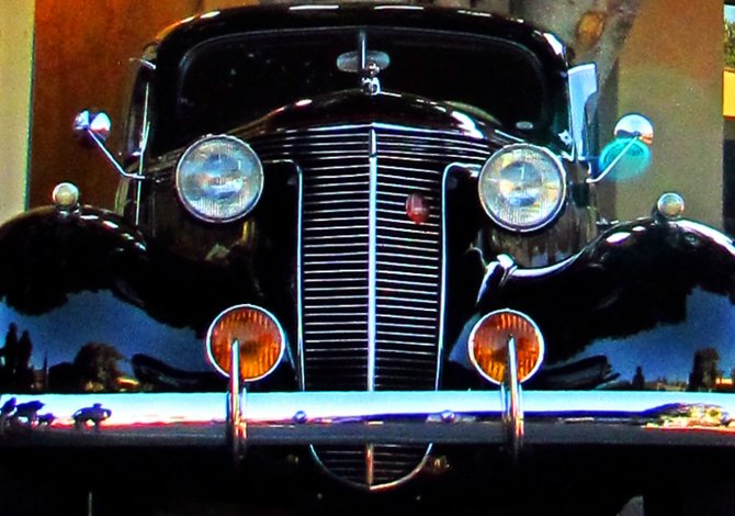 Classic car at Fallbrook's Hot Summer Nights. 
