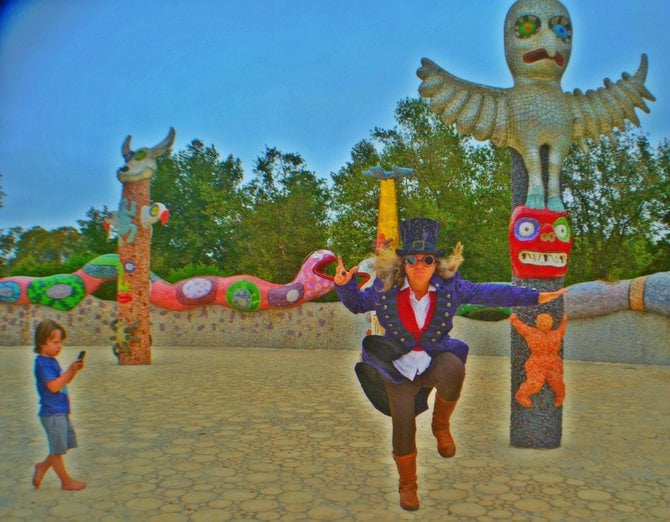 Dancing in Queen Califia's Garden. Kit Carson Park, Escondido