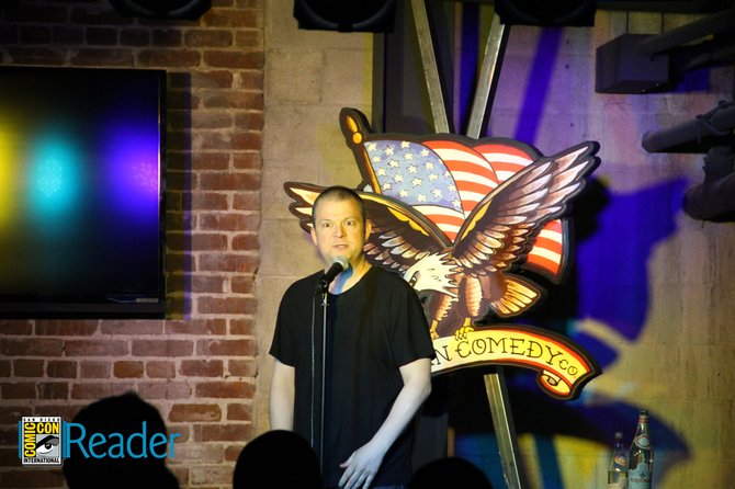 This guy showed up to American Comedy Co for the Deathsquad show but Reader Andy can't remember his name... Anybody know?