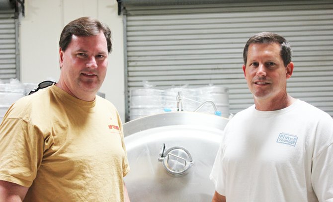 Rip Current owners and brewing duo Paul Sangster (left) and Guy Shobe.