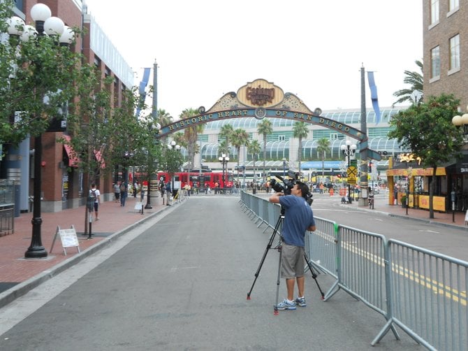 Exciting times downtown at Comic-Con.