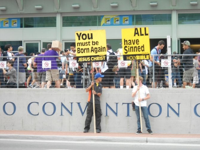 All have sinned, especially the sinners at Comic-Con.