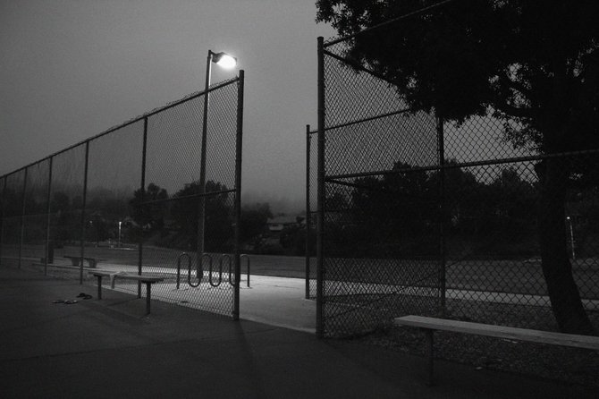 Westridge Park at night in Rancho Penasquitos