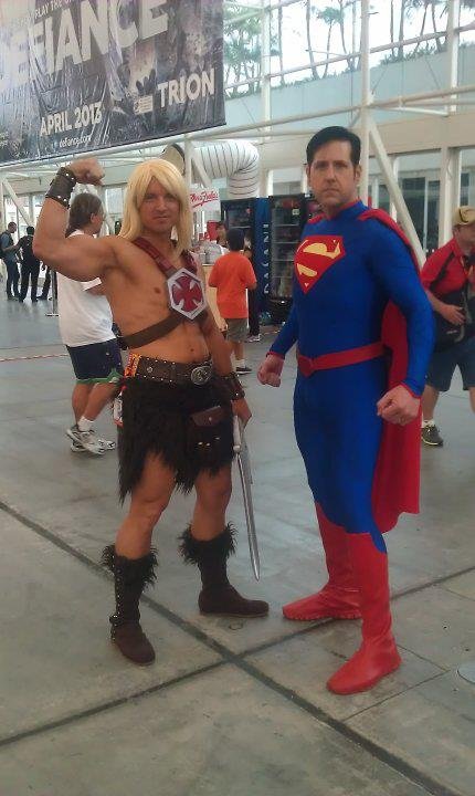 He-Man and Super-Man Cosplayers at San Diego Comic Con