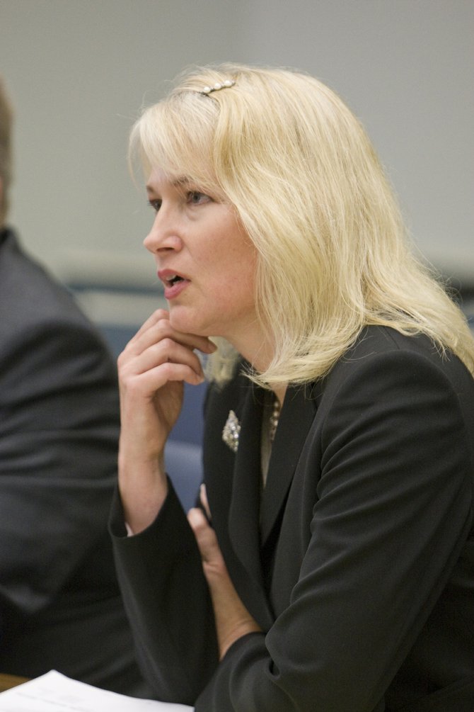 Prosecutor Anna Winn hopes to recover some of the lost monies.  Photo Nick Morris.