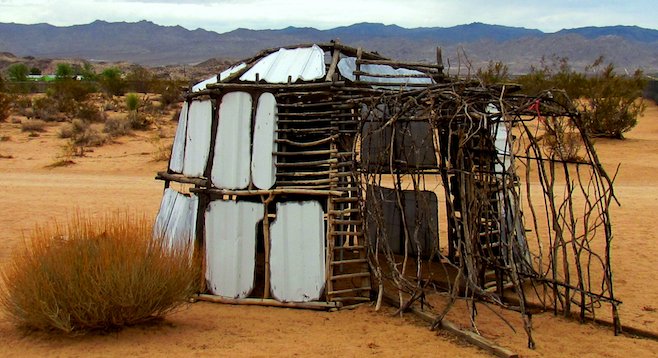 Sustainable art: "Igloo" in Noah Purifoy's Outdoor Desert Art Museum.
