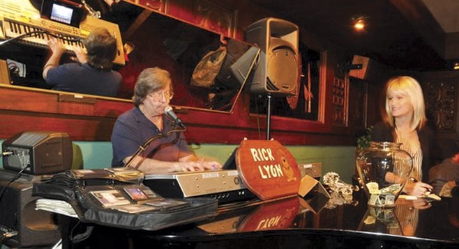 Rick Lyon tickles the faux-ivories at the Imperial House. - Image by Chris Woo