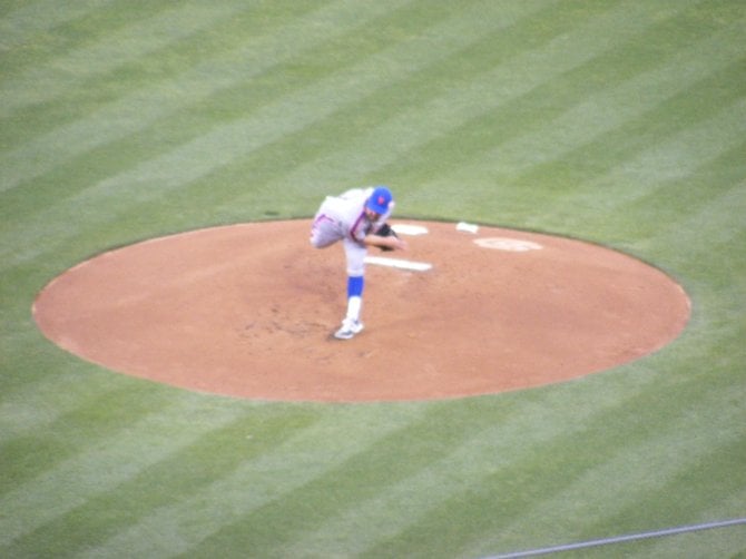 Mets pitcher R. A. Dickey