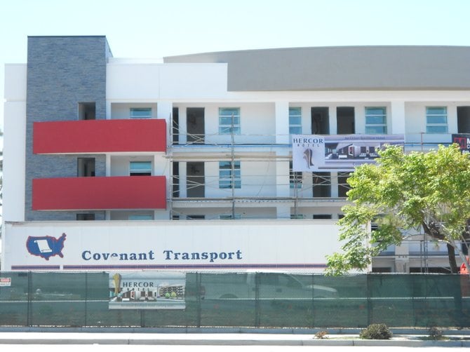 New boutique hotel being built in Chula Vista near trolley stop.