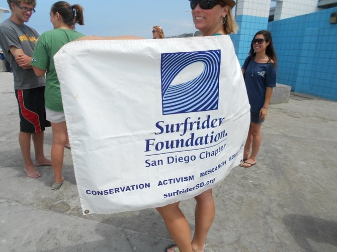 Sunshine at Hands Across the Sand in La Jolla.