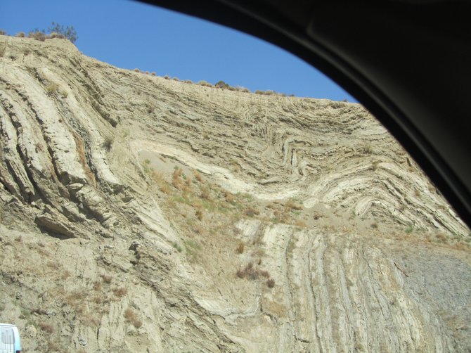 A "slice" of San Andrea's Fault...a twisted contortion of Nature