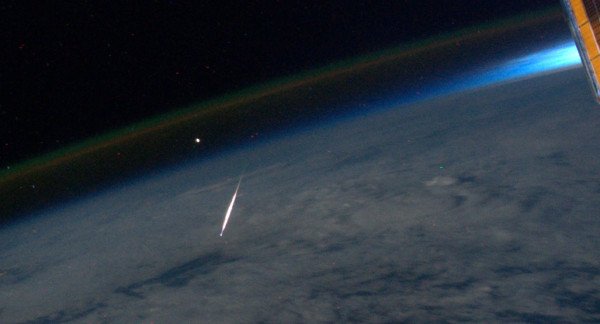 Perseid meteor shower 2011 from space station