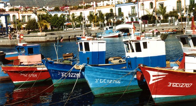Puerto de Mogán, a fishing village in the southwest of the Canary Islands' Gran Canaria, is a picturesque place to visit. 