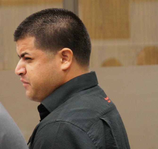 Eduard Hidalgo, now 26, pleaded not guilty. Photo Weatherston.