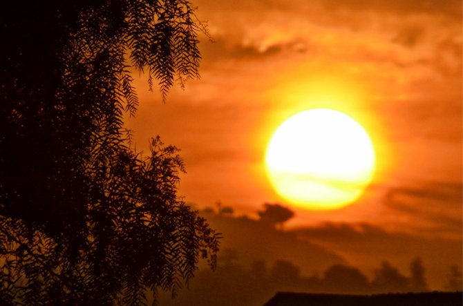 San Diego Sunrise, as seen from College Grove