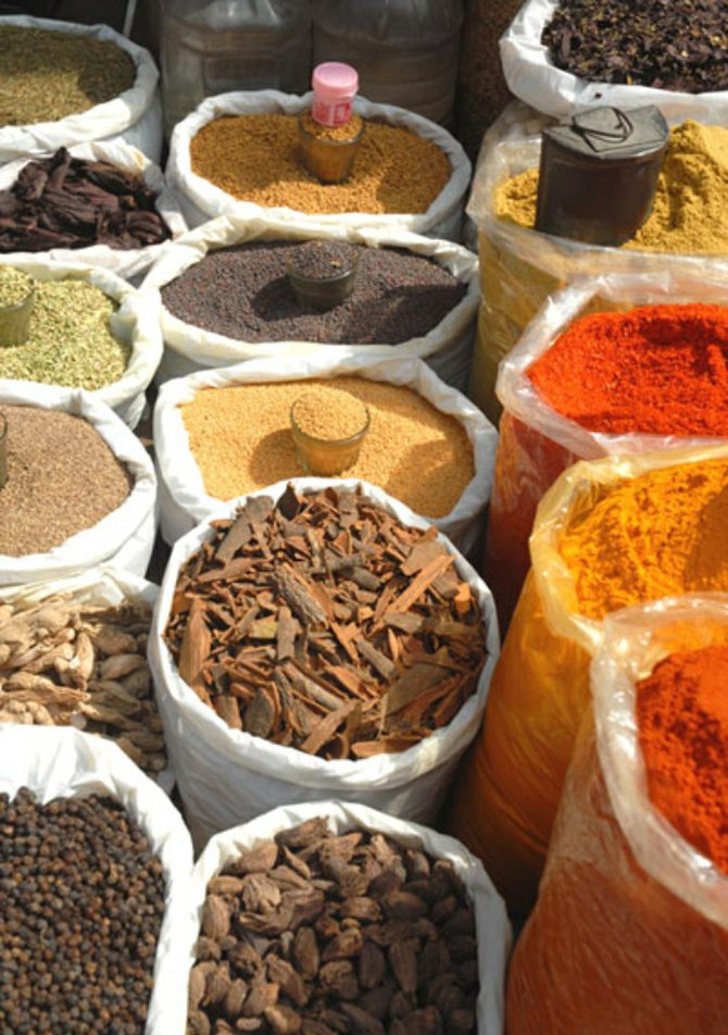 street market spices