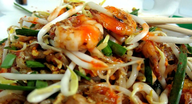 The real thing in Thailand. Count yourself lucky if you find pad thai of this caliber in the U.S. 
