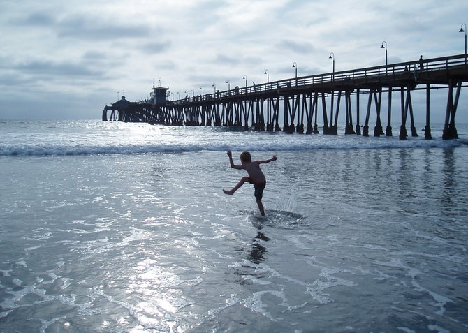 Summertime at Imperial Beach.