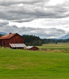 Vancouver Island, British Colombia has cities and open farm land like this.