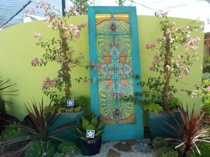 Pretty Door On Display At Home Garden Show At Del Mar Fair