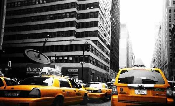 Yellow is the primary color in NYC.