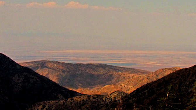 Angeles Crest: looking north towards the Mojave from the 7,901-foot Dawson Saddle. 