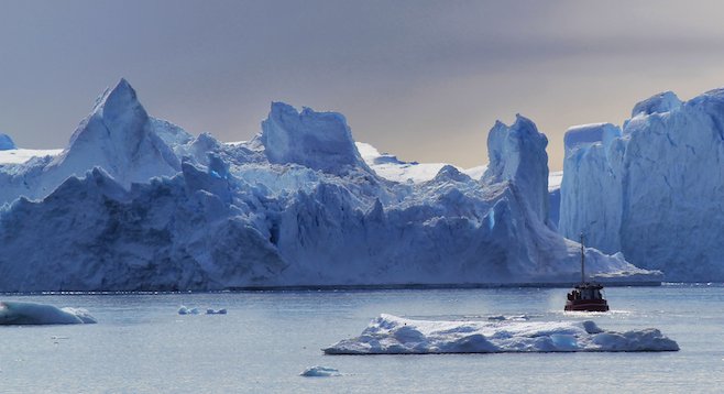 The temporal beauty of icebergs in Greenland's Disko Bay. 