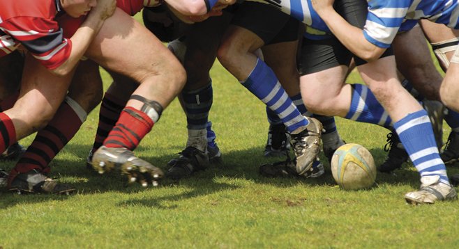 Despite not wearing helmets, rugby players suffer far fewer concussions than football players.